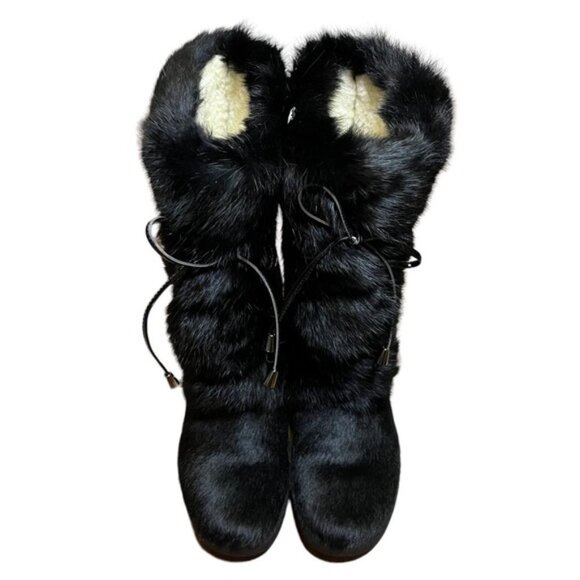 Pajar Julieta Eco Suede and Faux Fur Boot Women Size 7 - Picture 3 of 15